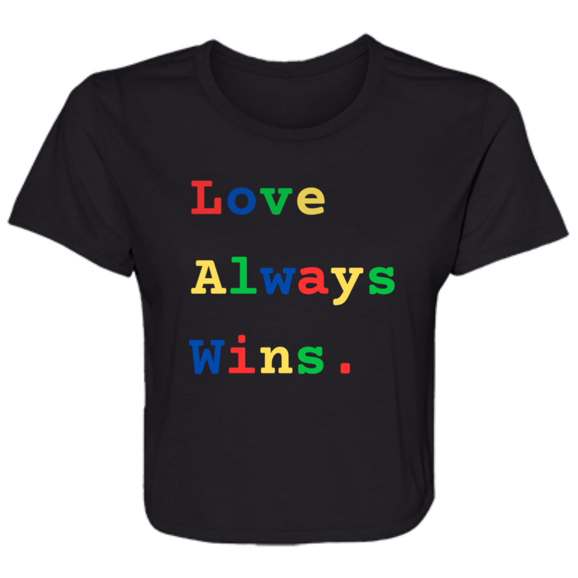 B8882 Ladies' Flowy Cropped Tee
