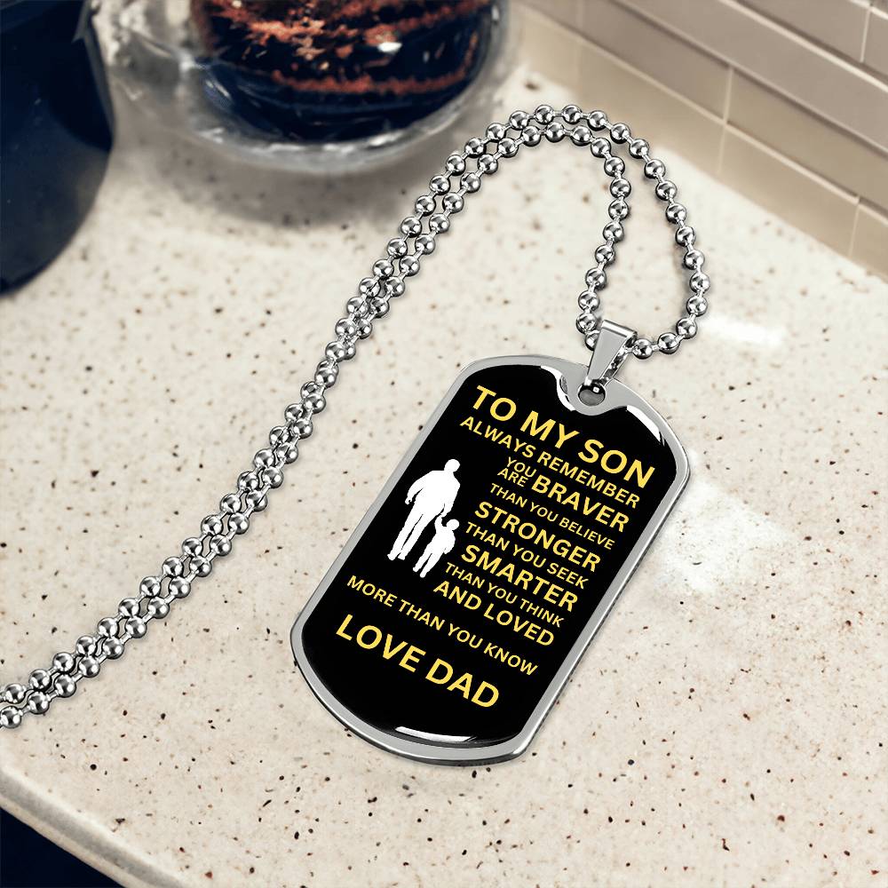 To My Son From Dad - Black and Yellow
