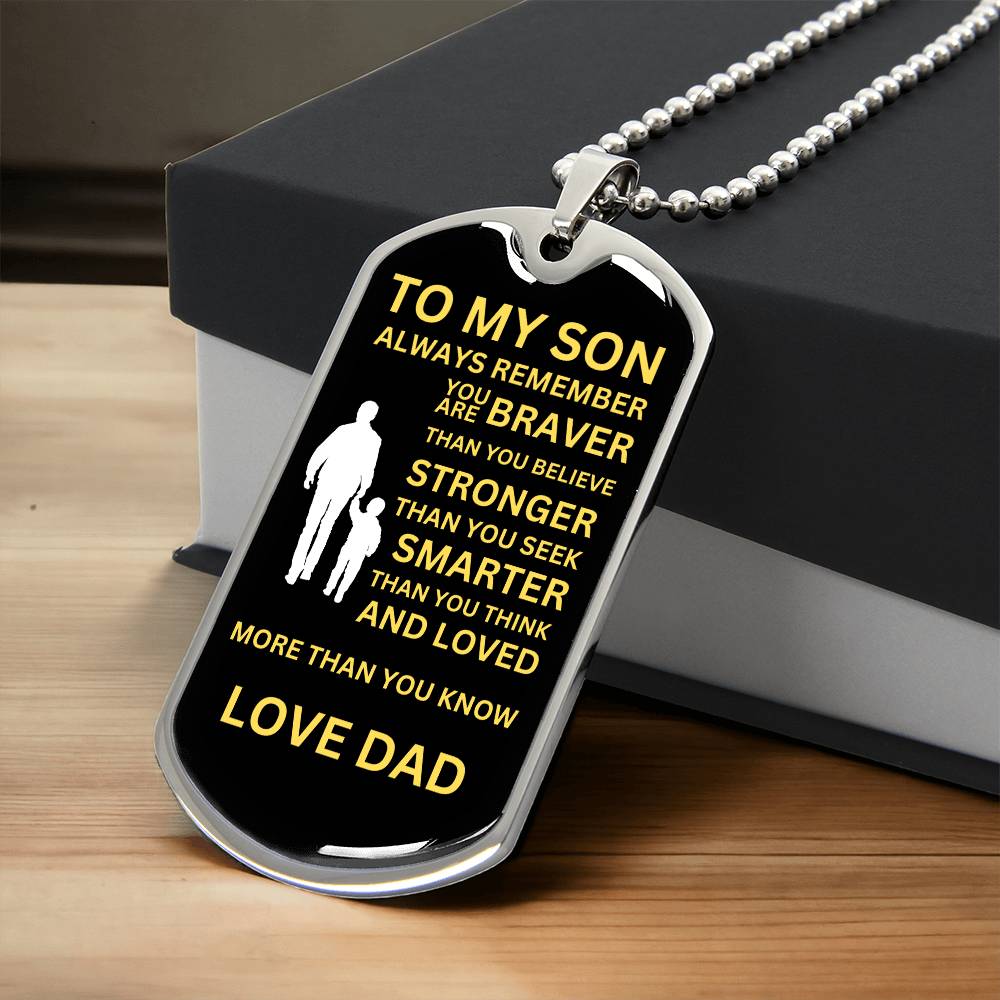 To My Son From Dad - Black and Yellow