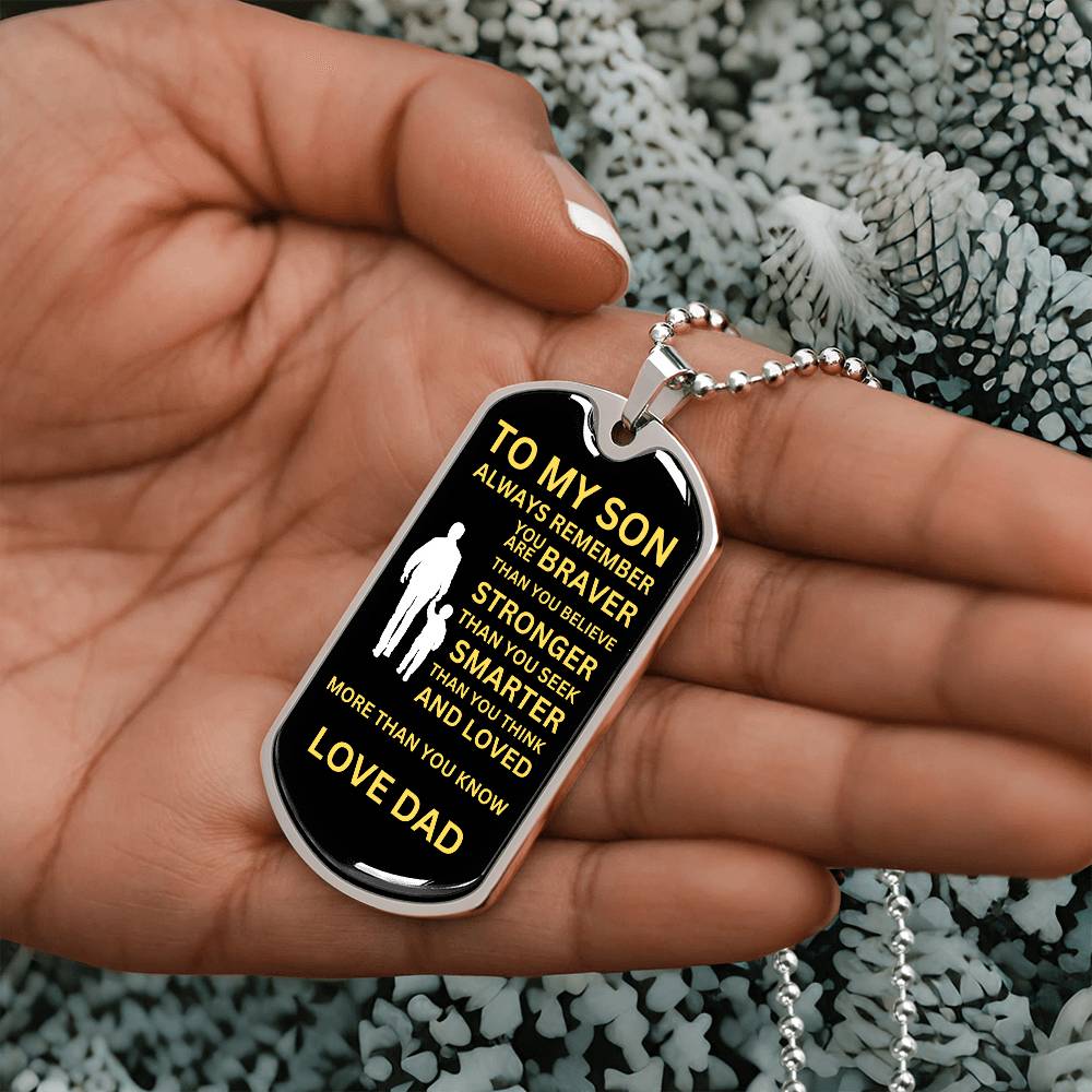 To My Son From Dad - Black and Yellow