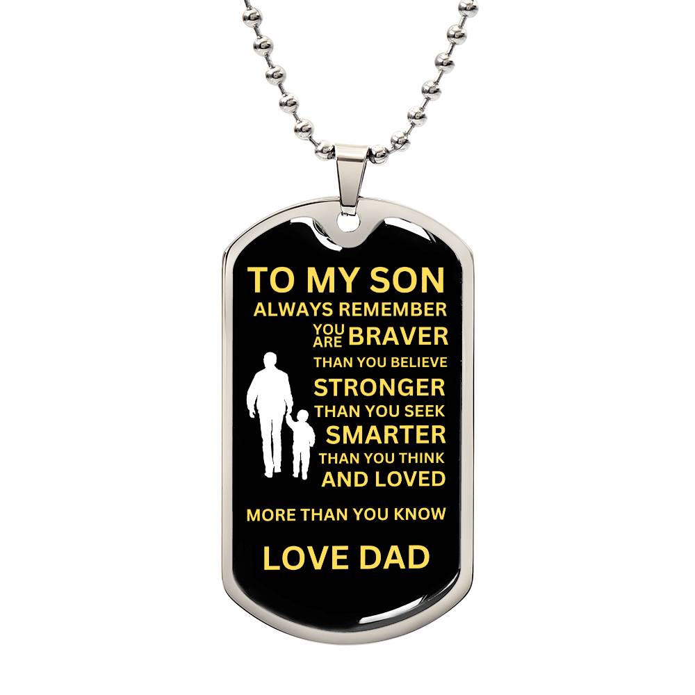 To My Son From Dad - Black and Yellow
