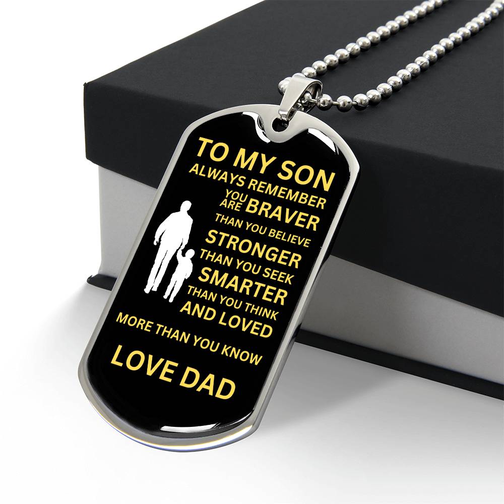 To My Son From Dad - Black and Yellow