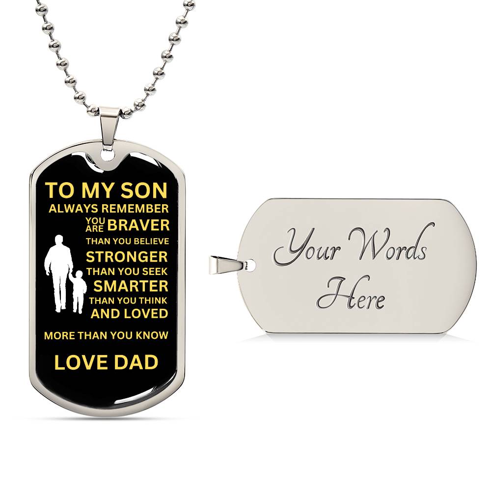 To My Son From Dad - Black and Yellow