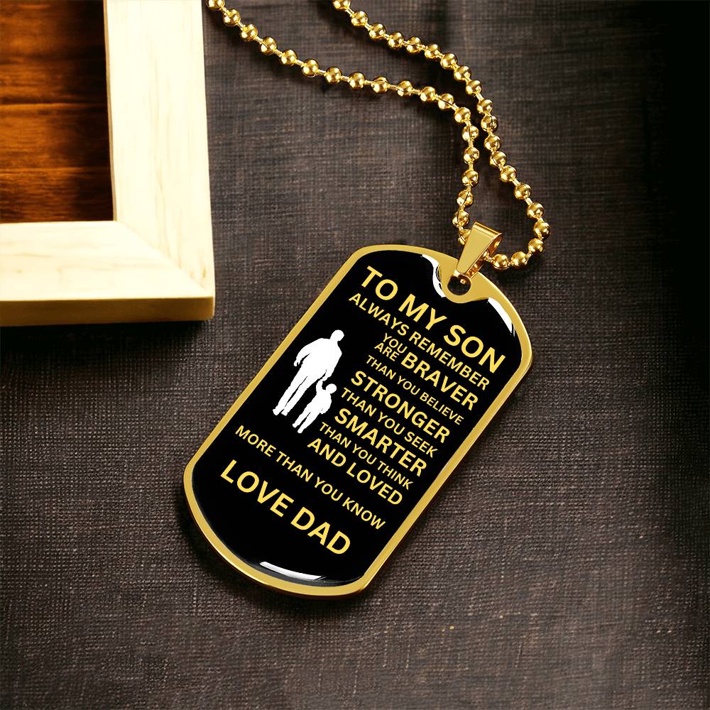 To My Son From Dad - Black and Yellow