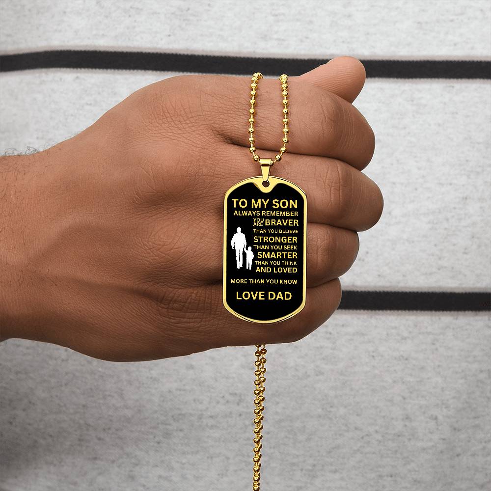 To My Son From Dad - Black and Yellow
