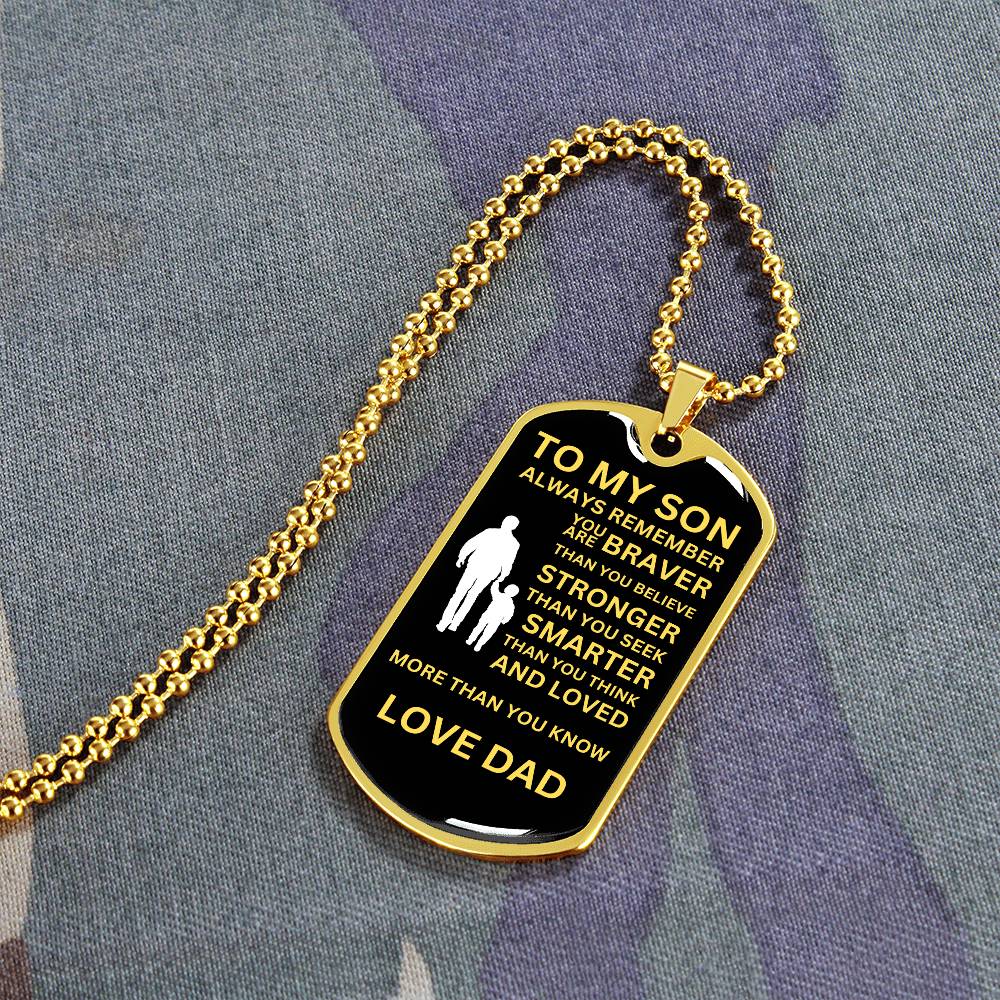 To My Son From Dad - Black and Yellow
