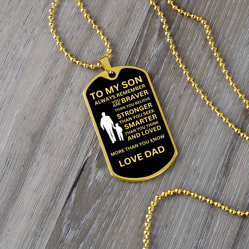 To My Son From Dad - Black and Yellow