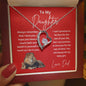 Daughter from Dad Forever Love Necklace