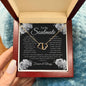 Soulmate Interlocked Hearts - Classic Black and White Rose Message Card