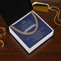 To My Son - Cuban Link (blue and silver message card)