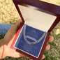 To My Son - Cuban Link (blue and silver message card)