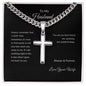 To My Husband Cross Necklace