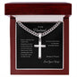 To My Husband Cross Necklace