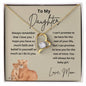 Daughter Forever Love Necklace (cub and lioness)