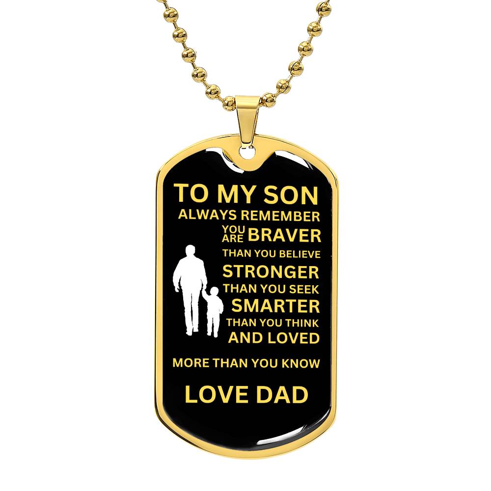 To My Son From Dad - Black and Yellow