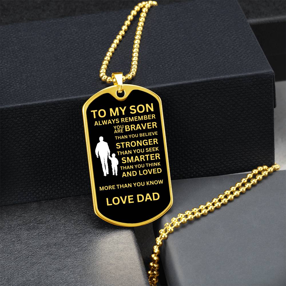 To My Son From Dad - Black and Yellow